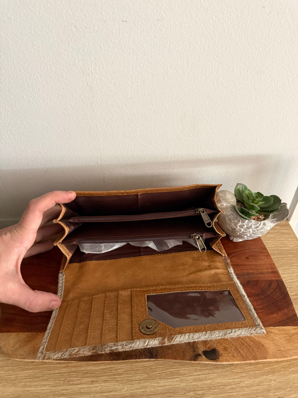 Cowhide Ladies Wallet