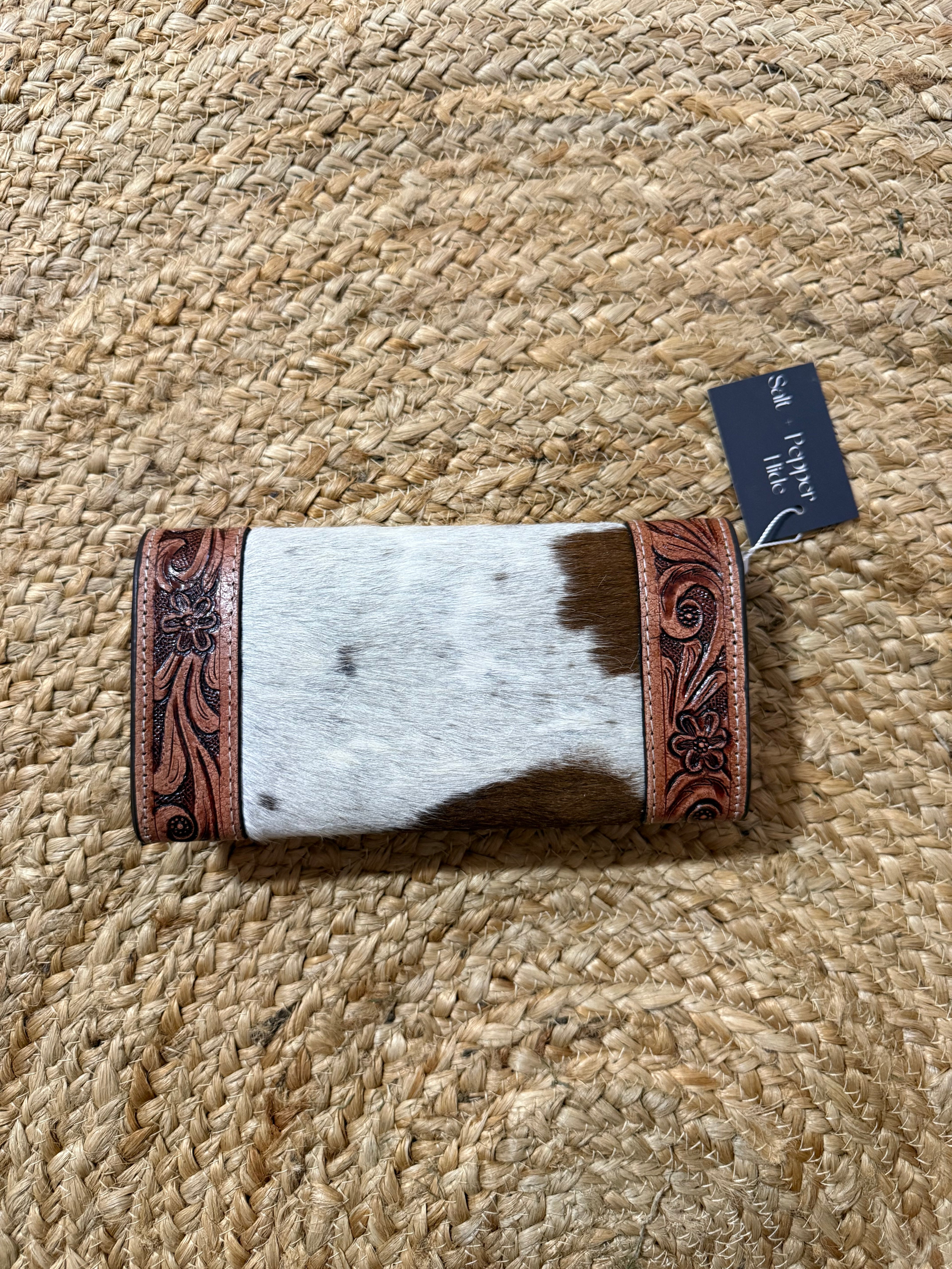 Tooled Cowhide Wallet