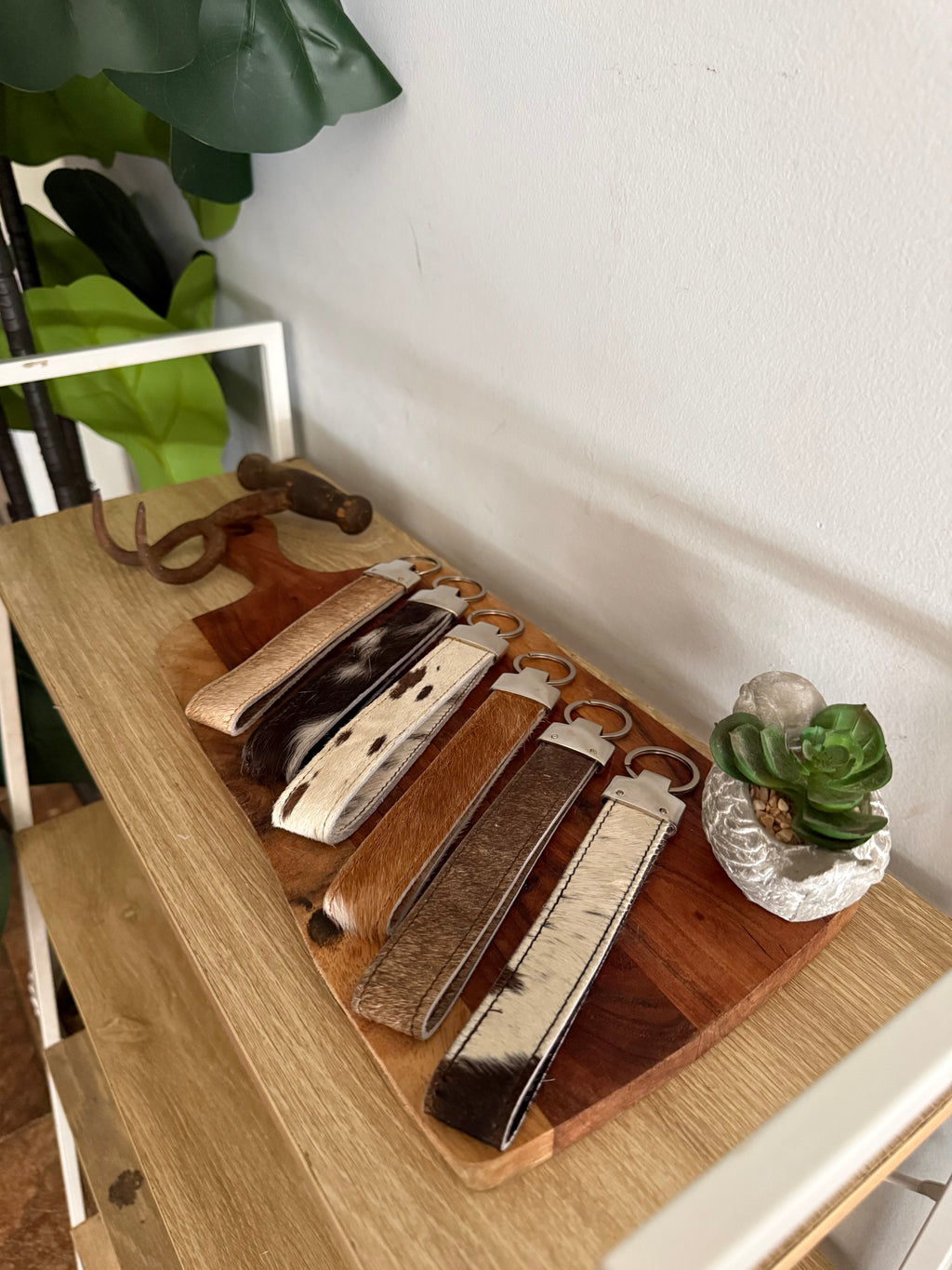 Cowhide Wristlet 030
