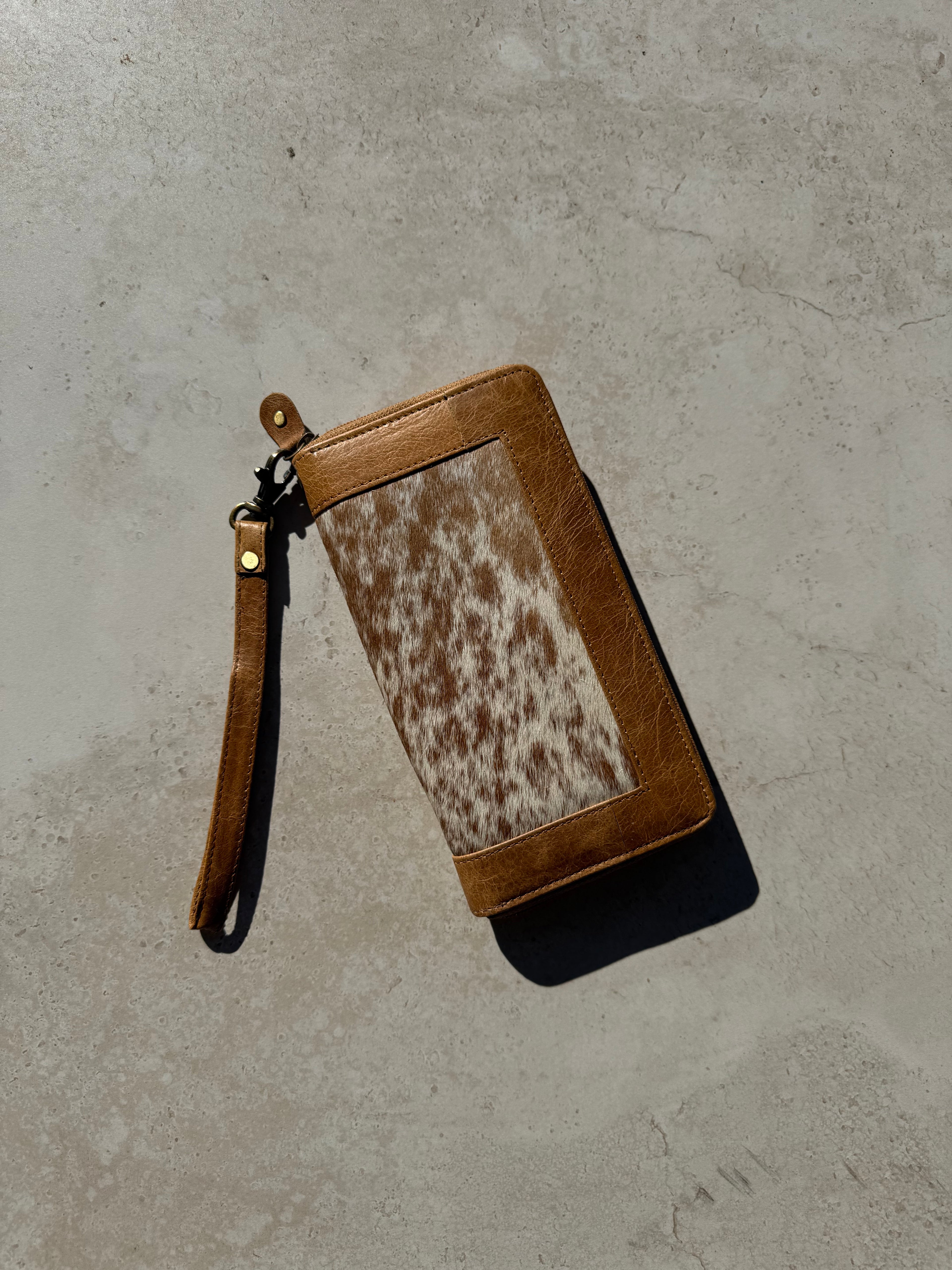 Cowhide And Leather Ladies Wallet