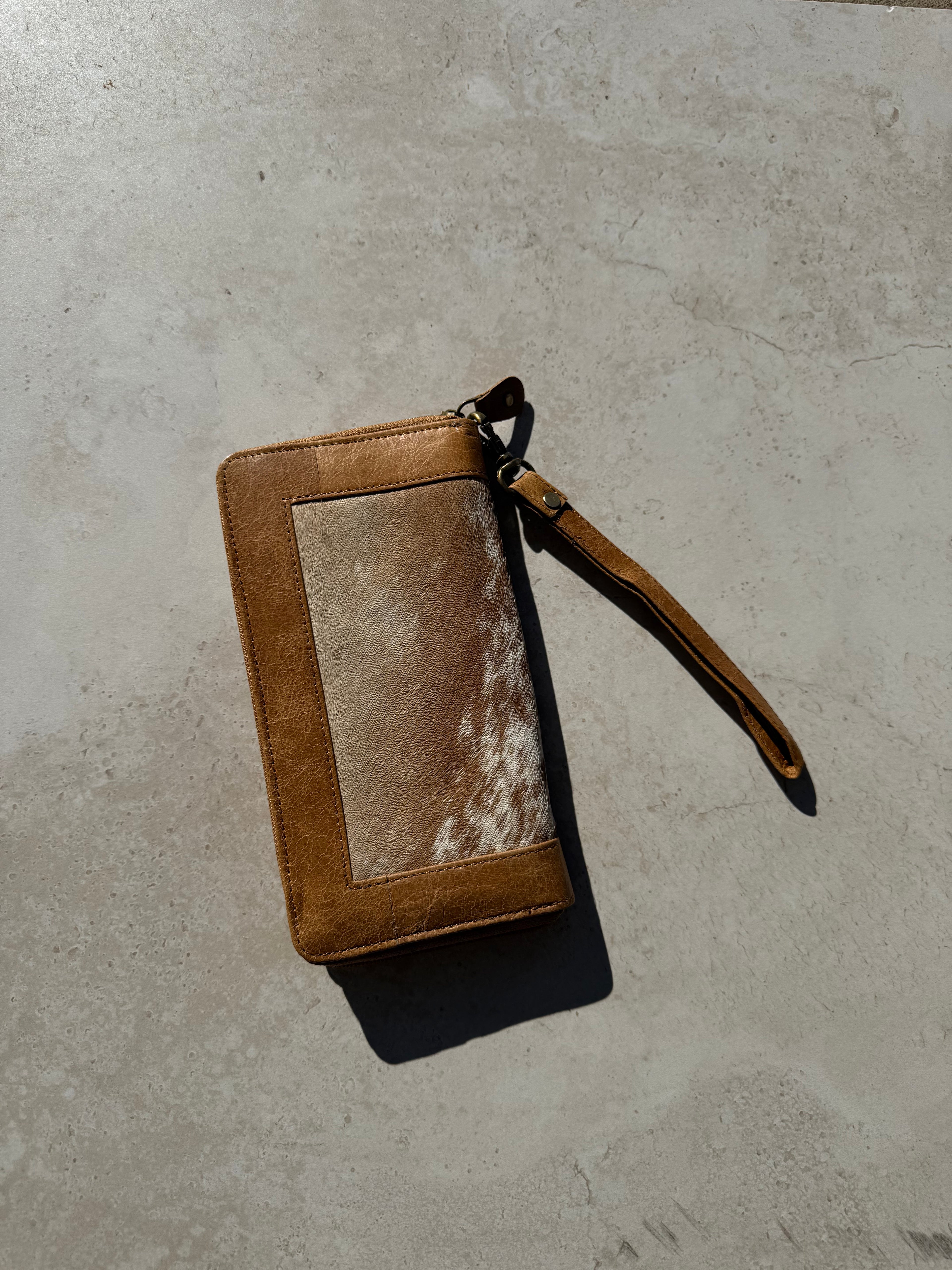Cowhide And Leather Ladies Wallet