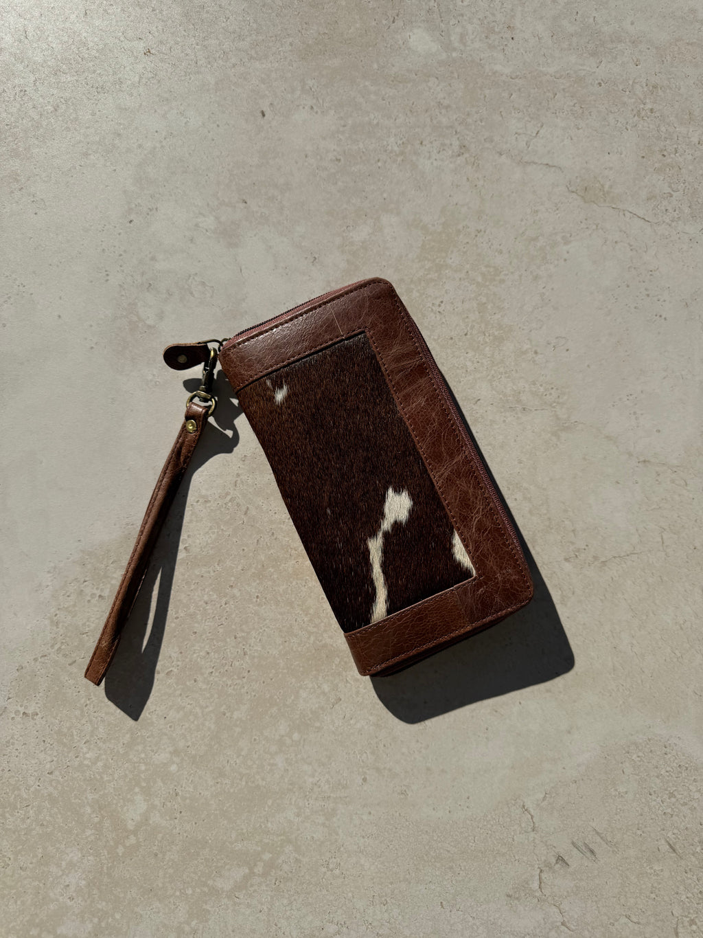 Cowhide And Leather Ladies Wallet