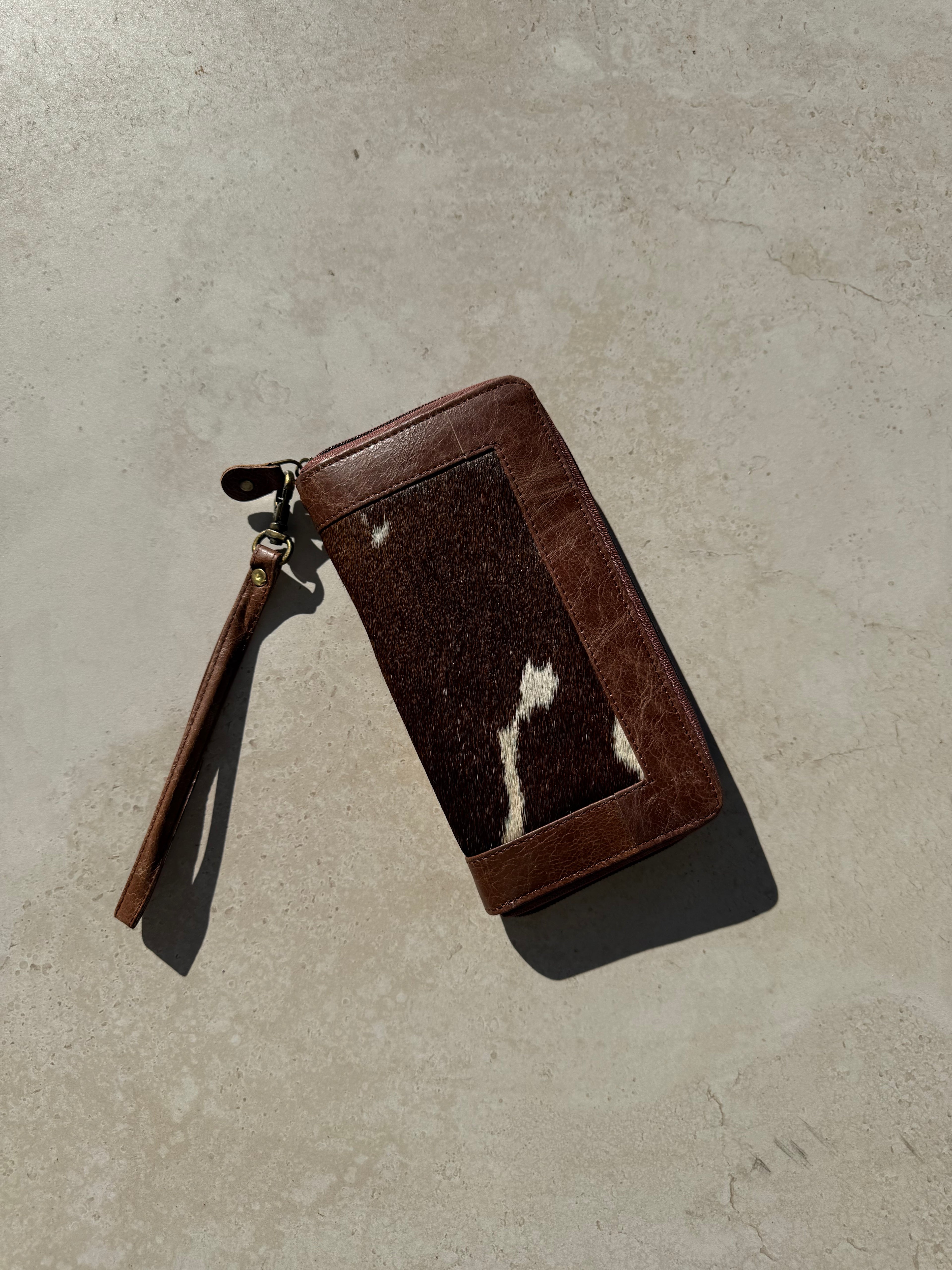 Cowhide And Leather Ladies Wallet