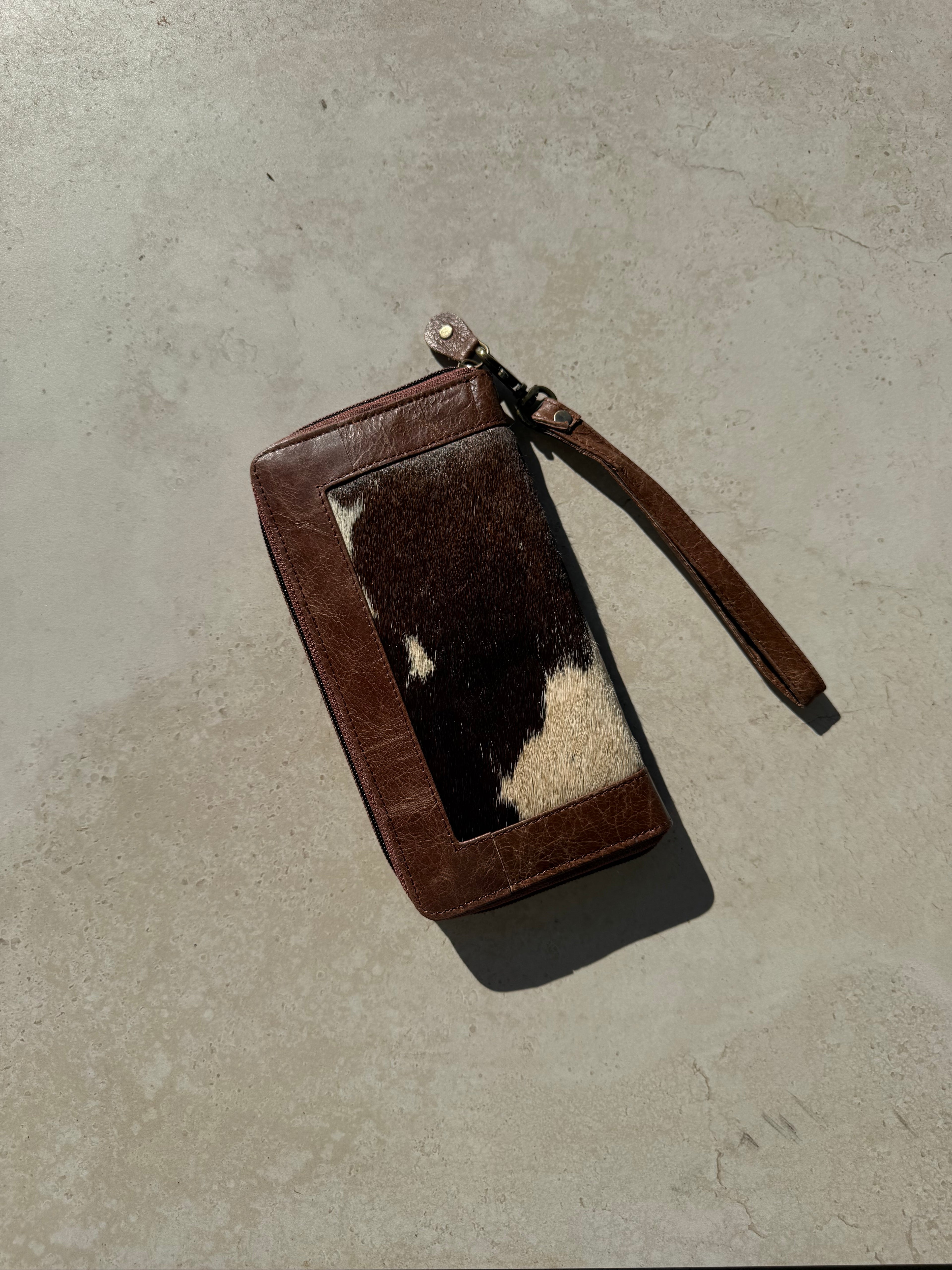 Cowhide And Leather Ladies Wallet